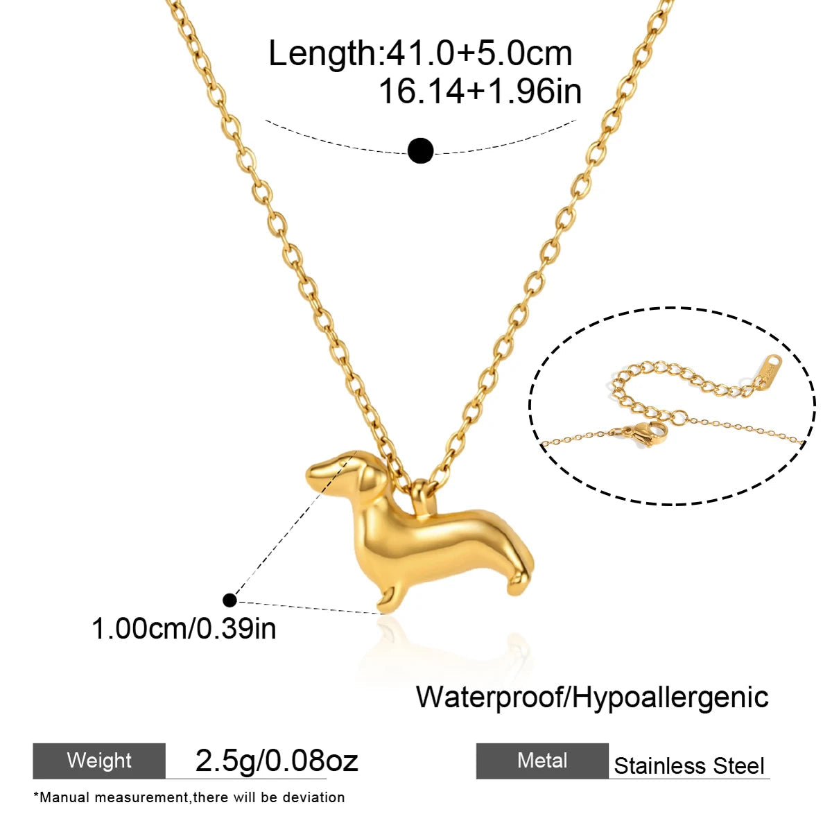 Collar Fidelidad Perrito | Dorado y Plateado