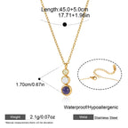 Collares Constelación Azul Layering | Dorado