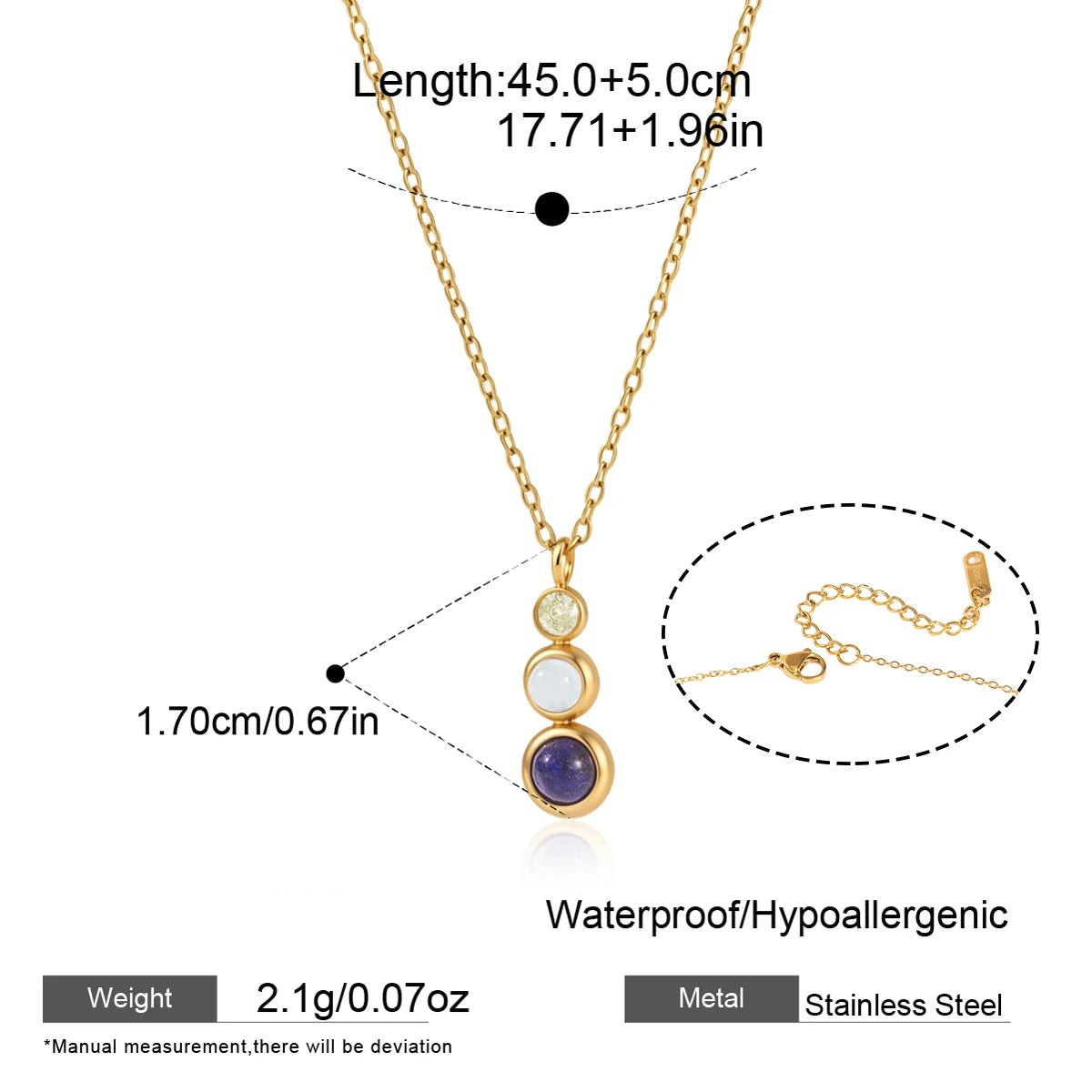 Collares Constelación Azul Layering | Dorado