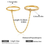 Anillos Apilables Aros | Dorado