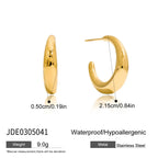 Zarcillos Tipo C | Dorado y Plateado