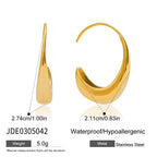 Zarcillos Tipo C | Dorado y Plateado