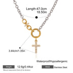 Collares Vínculo de Fe | Dorado Plateado Bicolor
