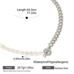 Collares de Cadena Mixta / Mitad Perla  | Dorado y Plateado